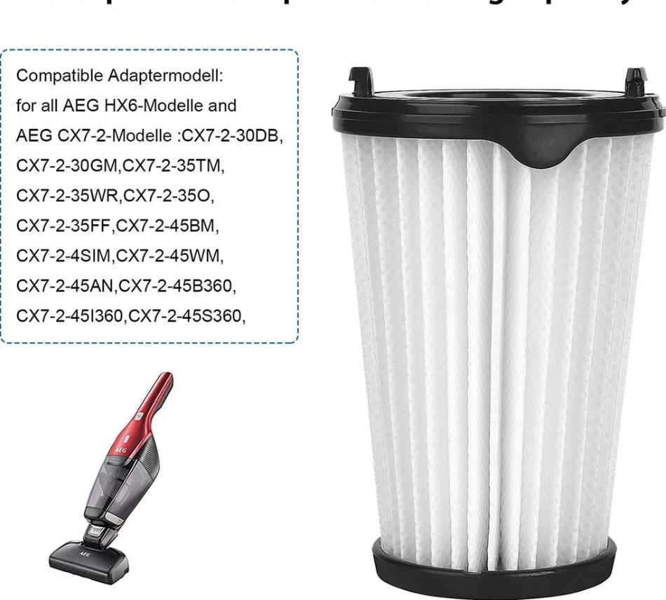 Set mit 6 Filtern für AEG CX7 CX7-2 Staubsauger für alle Modelle